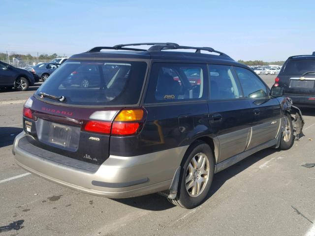 4S3BH686126642675 - 2002 SUBARU LEGACY OUT BURGUNDY photo 4