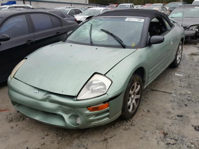 4A3AE45G43E076571 - 2003 MITSUBISHI ECLIPSE SP GREEN photo 2