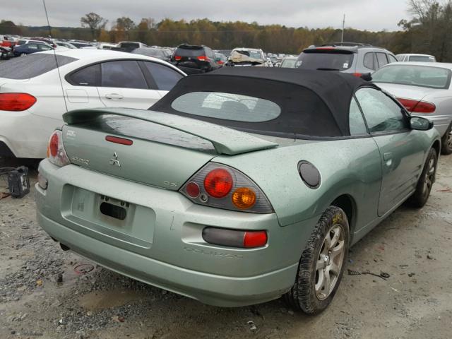 4A3AE45G43E076571 - 2003 MITSUBISHI ECLIPSE SP GREEN photo 4