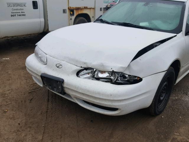 1G3NL52F03C258789 - 2003 OLDSMOBILE ALERO GL WHITE photo 9