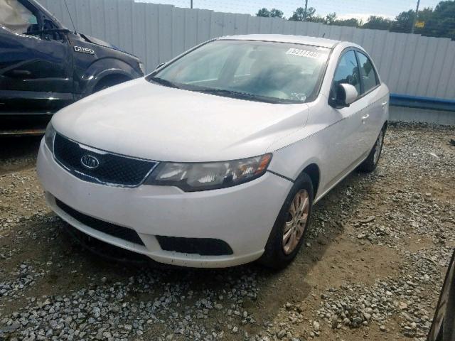 KNAFU4A26A5207421 - 2010 KIA FORTE EX WHITE photo 2