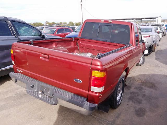 1FTYR14U6WTA58424 - 1998 FORD RANGER SUP RED photo 4