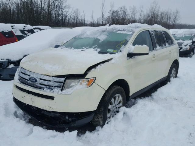 2FMDK49C38BA54334 - 2008 FORD EDGE LIMIT WHITE photo 2