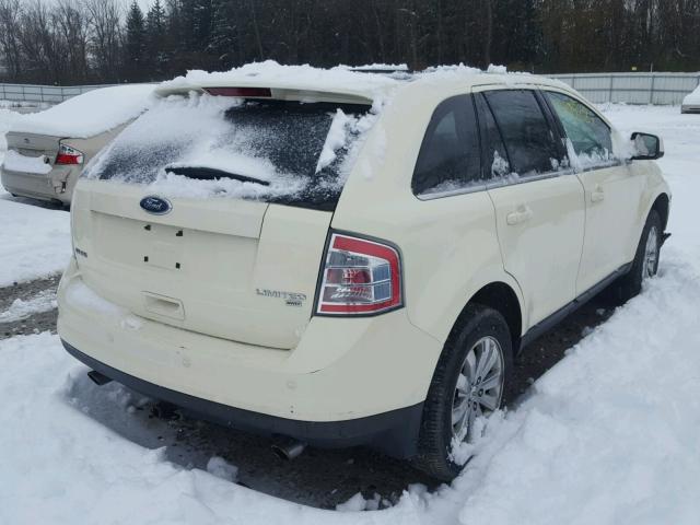 2FMDK49C38BA54334 - 2008 FORD EDGE LIMIT WHITE photo 4