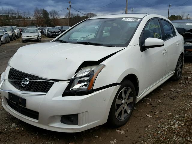 3N1AB6AP9CL661579 - 2012 NISSAN SENTRA 2.0 WHITE photo 2