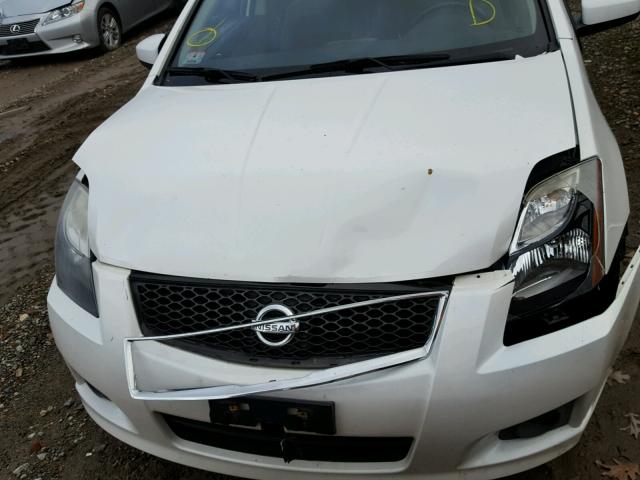 3N1AB6AP9CL661579 - 2012 NISSAN SENTRA 2.0 WHITE photo 9