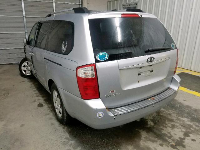 KNDMG4C31A6340783 - 2010 KIA SEDONA LX SILVER photo 3