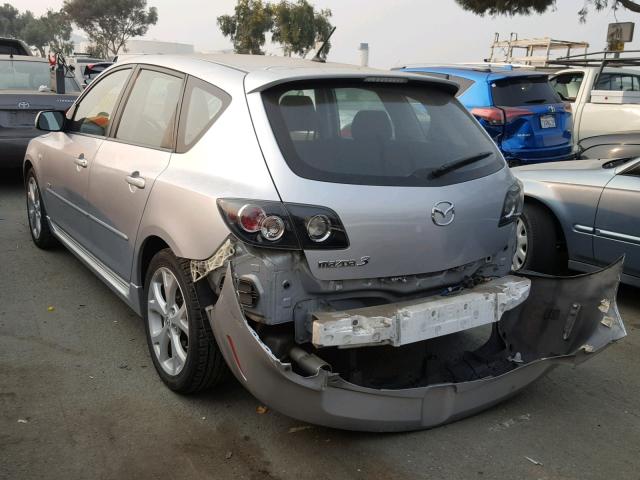 JM1BK344181120848 - 2008 MAZDA 3 HATCHBAC SILVER photo 3