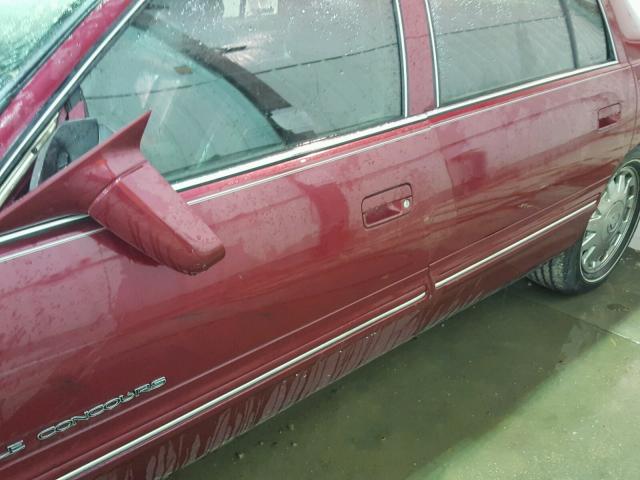 1G6KF5498XU721055 - 1999 CADILLAC DEVILLE CO RED photo 10