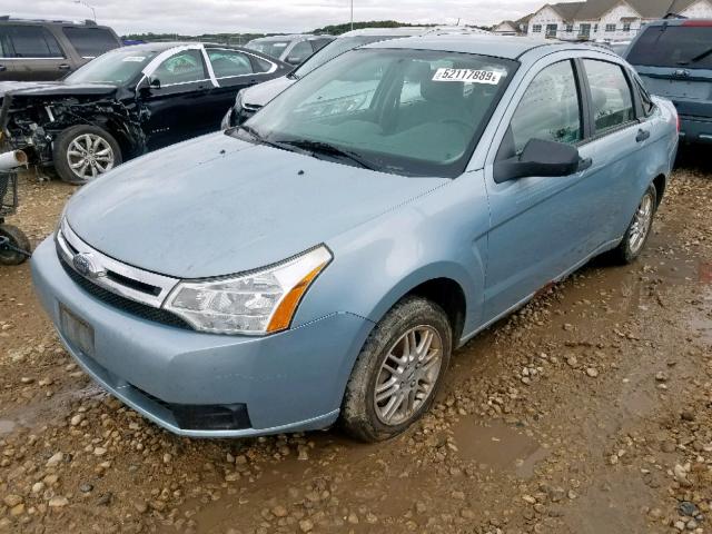 1FAHP35N59W248135 - 2009 FORD FOCUS SE BLUE photo 2