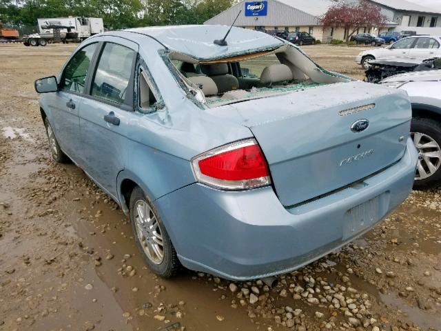 1FAHP35N59W248135 - 2009 FORD FOCUS SE BLUE photo 3