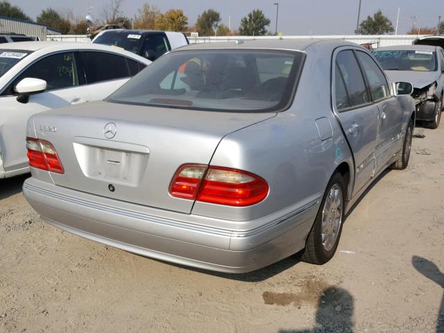 WDBJF65J71B213118 - 2001 MERCEDES-BENZ E 320 SILVER photo 4