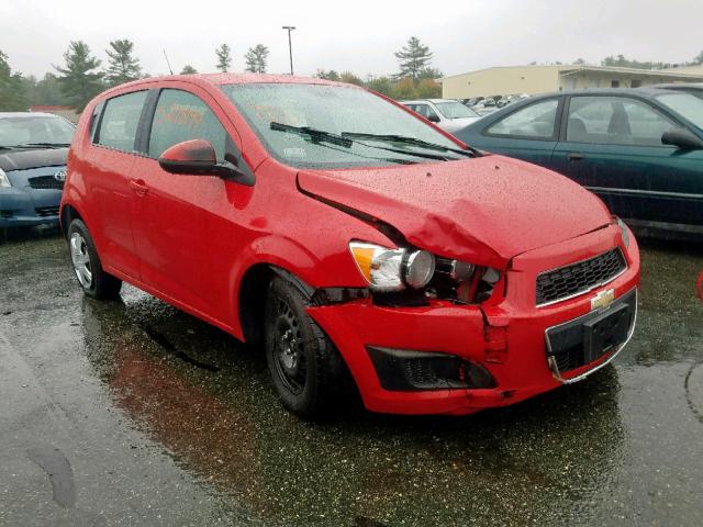 1G1JA6SG2D4193788 - 2013 CHEVROLET SONIC LS RED photo 1