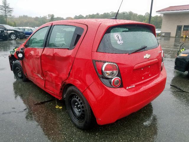 1G1JA6SG2D4193788 - 2013 CHEVROLET SONIC LS RED photo 3
