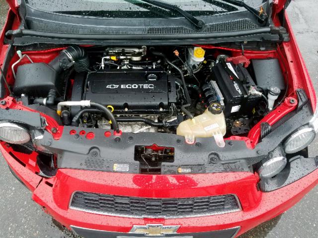 1G1JA6SG2D4193788 - 2013 CHEVROLET SONIC LS RED photo 7