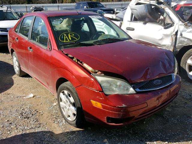 1FAFP34N85W137145 - 2005 FORD FOCUS ZX4 RED photo 1