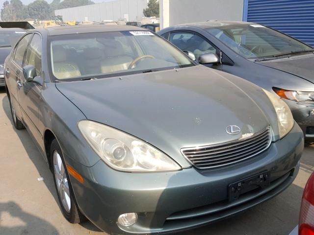 JTHBA30G555091182 - 2005 LEXUS ES 330 GREEN photo 1