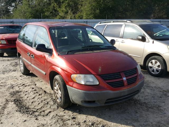 1D4GP25B77B153721 - 2007 DODGE CARAVAN SE RED photo 1