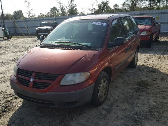 1D4GP25B77B153721 - 2007 DODGE CARAVAN SE RED photo 2