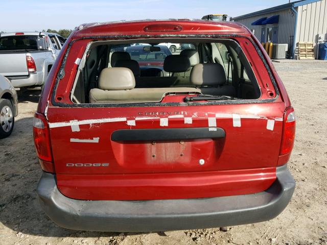 1D4GP25B77B153721 - 2007 DODGE CARAVAN SE RED photo 9