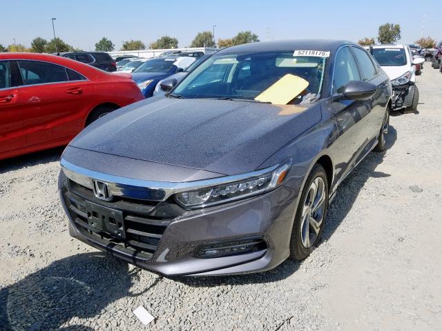 1HGCV2F51KA010760 - 2019 HONDA ACCORD EXL GRAY photo 2