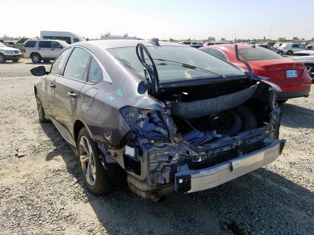 1HGCV2F51KA010760 - 2019 HONDA ACCORD EXL GRAY photo 3