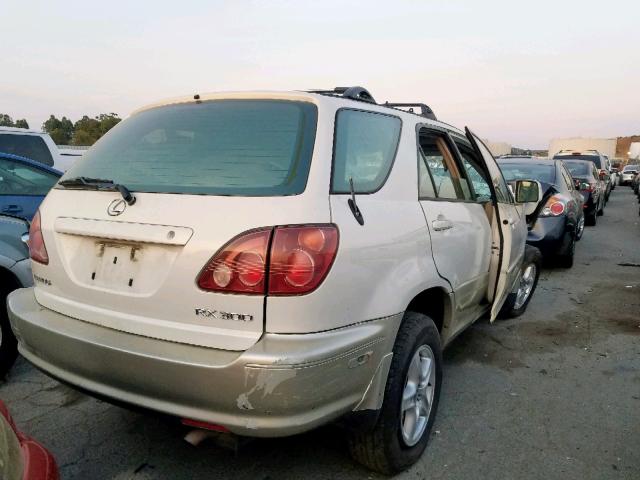 JT6HF10U9X0069734 - 1999 LEXUS RX 300 WHITE photo 4