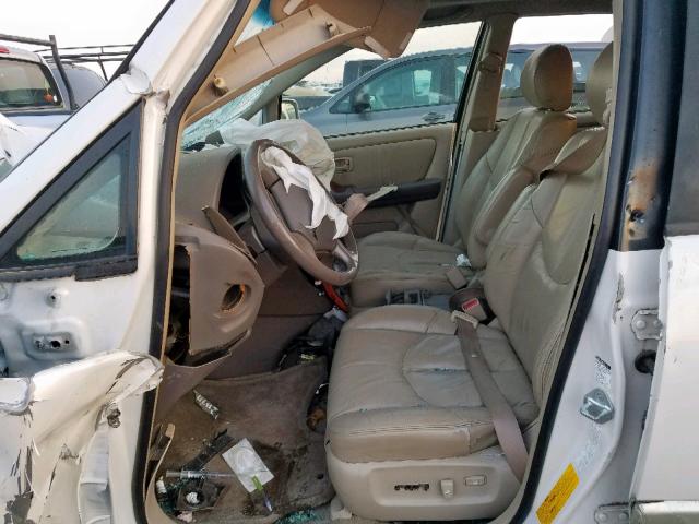 JT6HF10U9X0069734 - 1999 LEXUS RX 300 WHITE photo 5