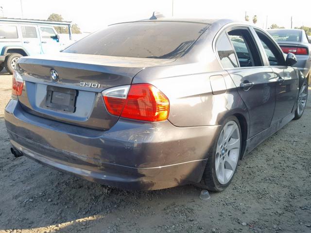 WBAVB33526PS13182 - 2006 BMW 330 I CHARCOAL photo 4