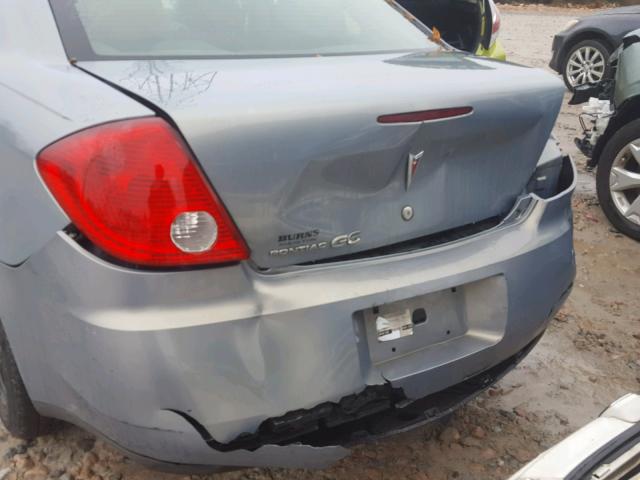 1G2ZF58B774161039 - 2007 PONTIAC G6 VALUE L GRAY photo 9