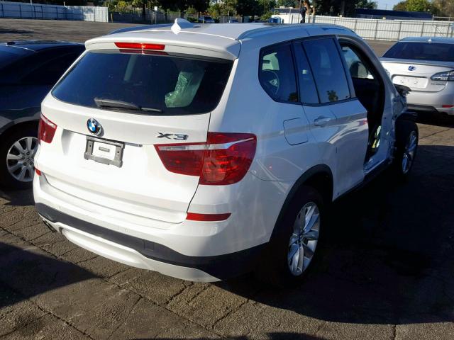 5UXWX9C57H0D95700 - 2017 BMW X3 XDRIVE2 WHITE photo 4