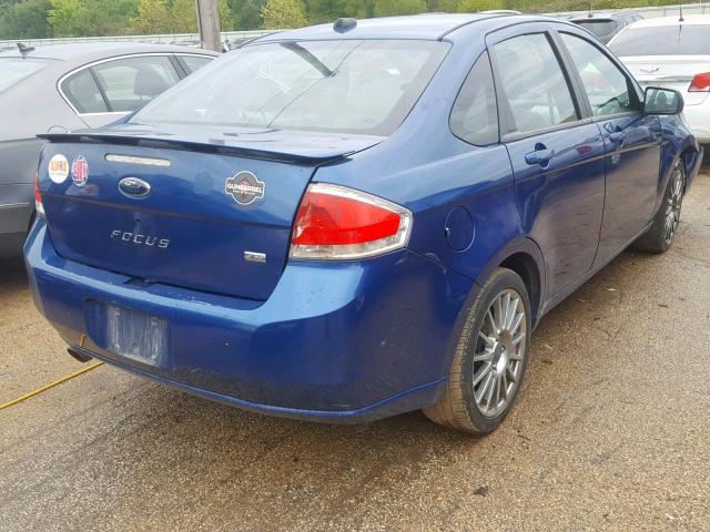 1FAHP36N49W111475 - 2009 FORD FOCUS SES BLUE photo 4