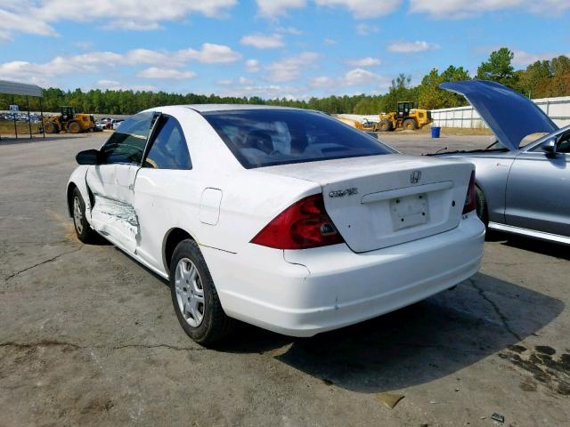 1HGEM22582L015962 - 2002 HONDA CIVIC LX WHITE photo 3