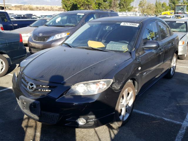 JM1BK324761514399 - 2006 MAZDA 3 S BLACK photo 2