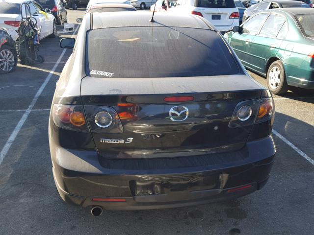 JM1BK324761514399 - 2006 MAZDA 3 S BLACK photo 9