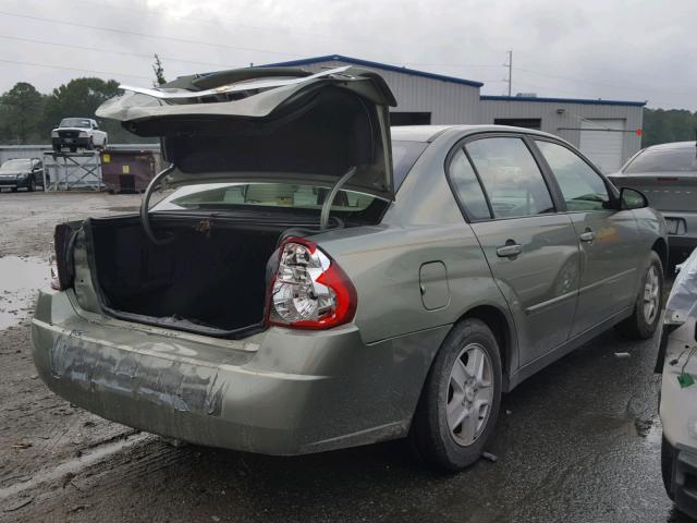 1G1ZT52895F296986 - 2005 CHEVROLET MALIBU LS GREEN photo 4