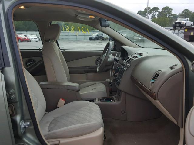 1G1ZT52895F296986 - 2005 CHEVROLET MALIBU LS GREEN photo 5