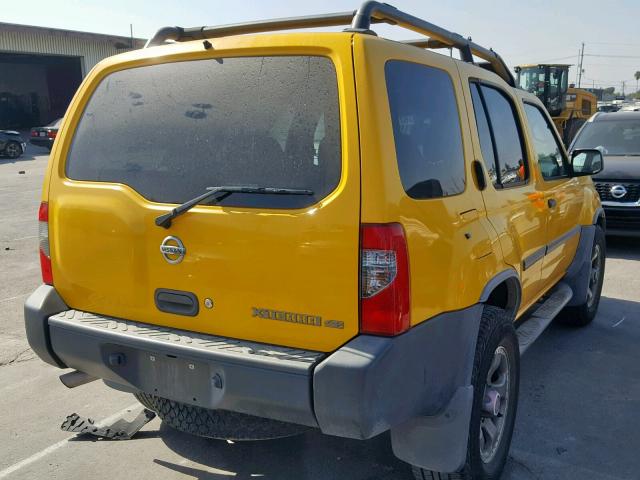 5N1ED28Y14C600025 - 2004 NISSAN XTERRA XE YELLOW photo 4