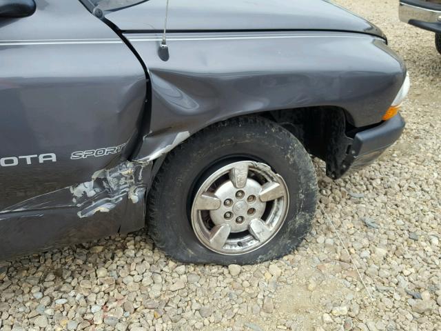 1B7GL32X82S621270 - 2002 DODGE DAKOTA SPO CHARCOAL photo 9