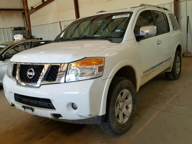 5N1AA0NC1AN603642 - 2010 NISSAN ARMADA SE WHITE photo 2