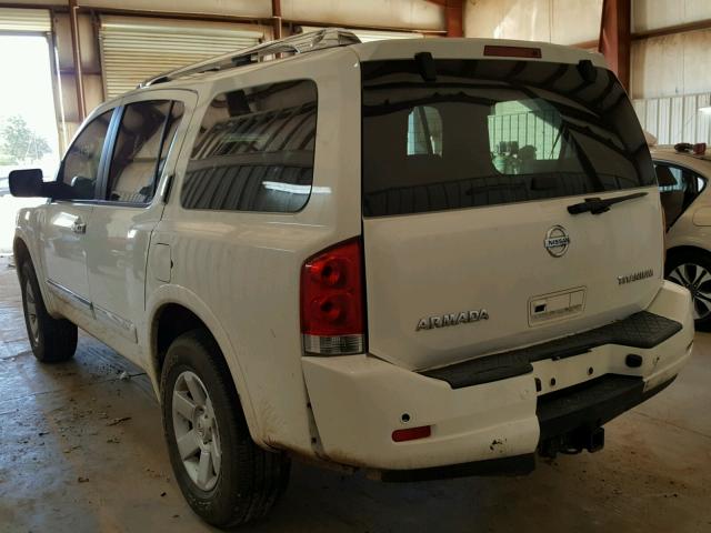 5N1AA0NC1AN603642 - 2010 NISSAN ARMADA SE WHITE photo 3