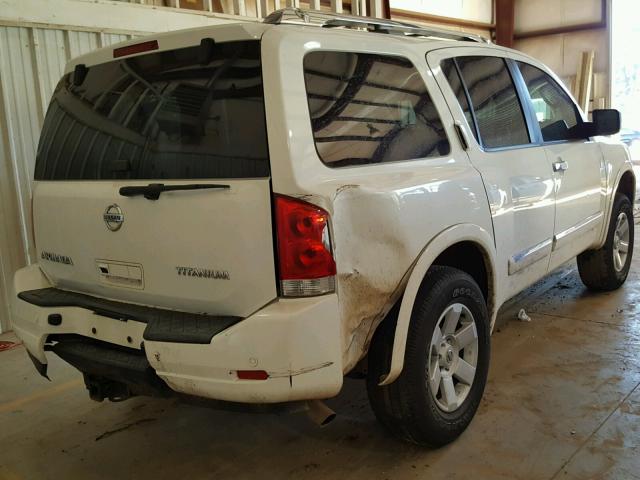 5N1AA0NC1AN603642 - 2010 NISSAN ARMADA SE WHITE photo 4