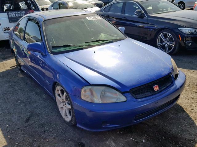 1HGEM1150YL058664 - 2000 HONDA CIVIC SI BLUE photo 1