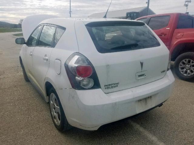 5Y2SP67809Z430445 - 2009 PONTIAC VIBE WHITE photo 3