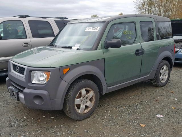 5J6YH28593L034300 - 2003 HONDA ELEMENT EX GREEN photo 2