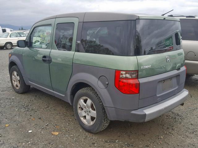 5J6YH28593L034300 - 2003 HONDA ELEMENT EX GREEN photo 3