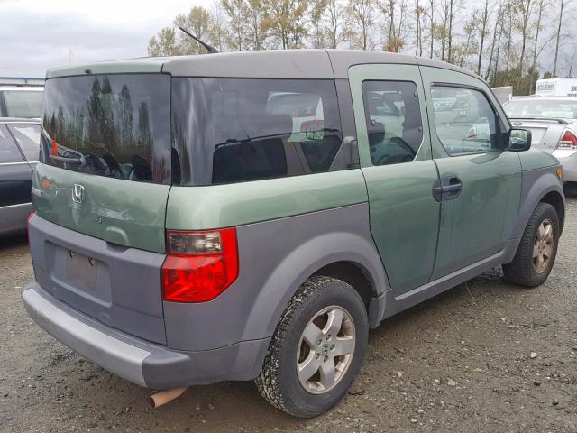 5J6YH28593L034300 - 2003 HONDA ELEMENT EX GREEN photo 4