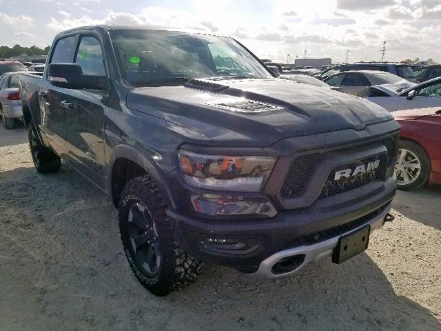 1C6SRFLT9KN839116 - 2019 RAM 1500 REBEL ნაცრისფერი ფოტო 1