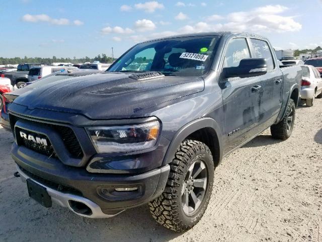 1C6SRFLT9KN839116 - 2019 RAM 1500 REBEL ნაცრისფერი ფოტო 2