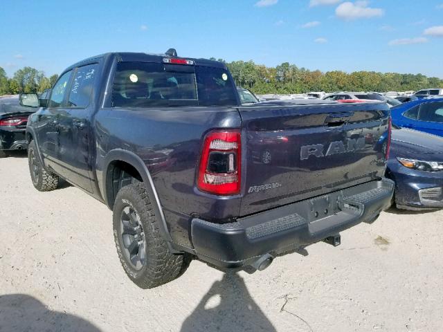 1C6SRFLT9KN839116 - 2019 RAM 1500 REBEL ნაცრისფერი ფოტო 3